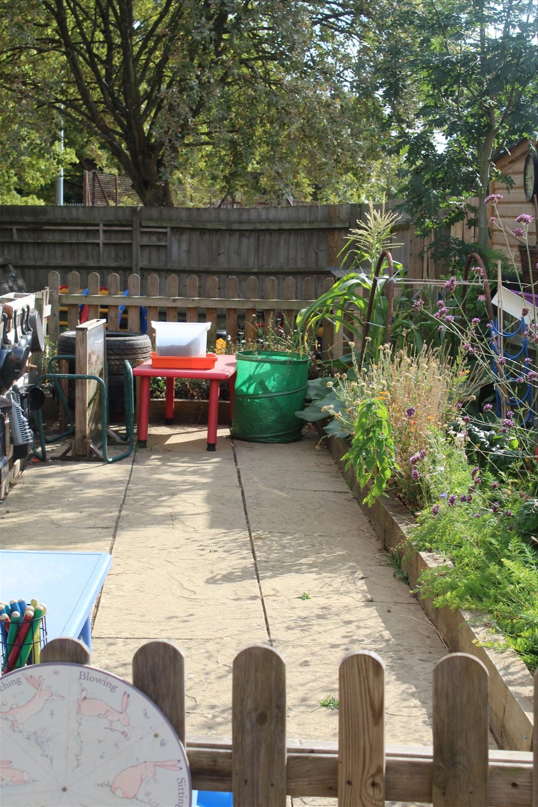Outdoor and sensory learning area
